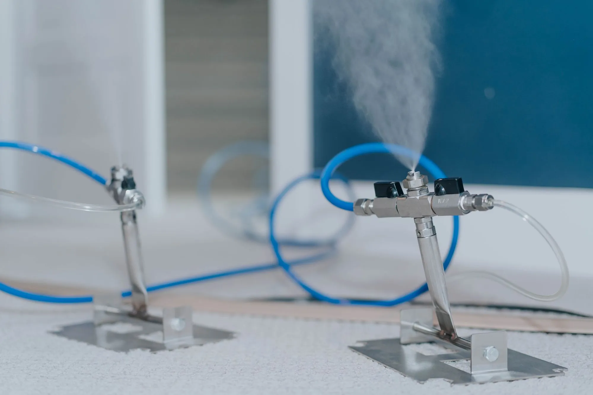 VaPURE&trade; vapor treatment in progress inside a treated home